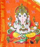 Shree Ganesh Bhagwa Religious Flag (RED__F05)