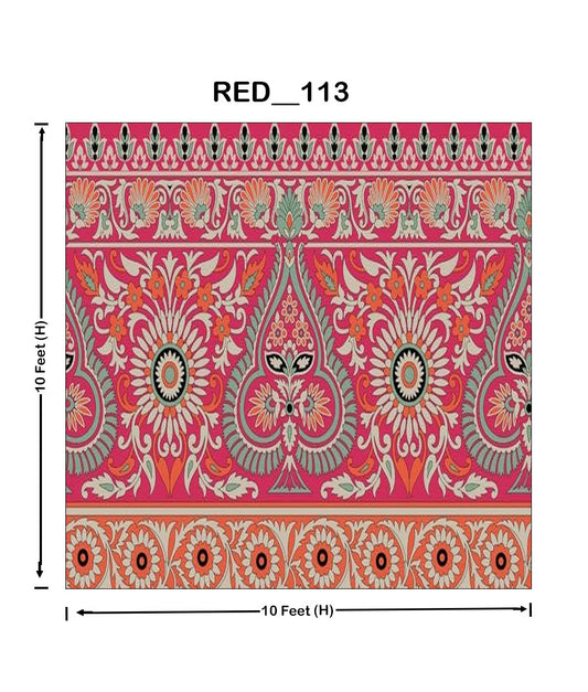 Gulab-Bari Pattern (RED_113)