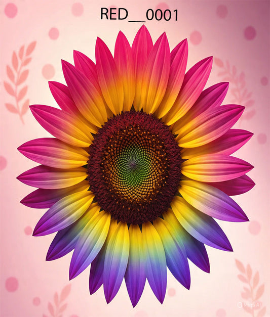 Printed Ceiling Fabric – Rainbow Floral Design