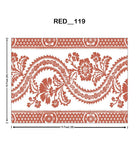 Tribal pattern Digital Parda (RED_119)