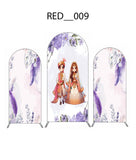 Lavender Floral Wedding Couple Backdrop