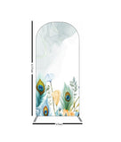 Peacock & Engagement Theme Backdrop Fabric – Royal Event Styling