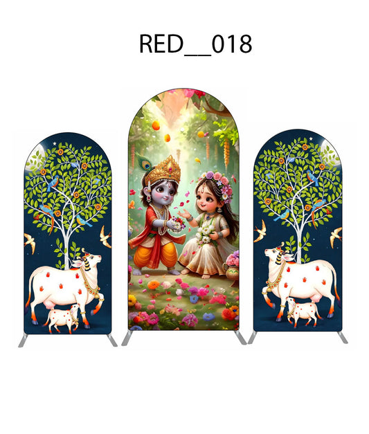 Radha Krishna Vrindavan Garden Theme