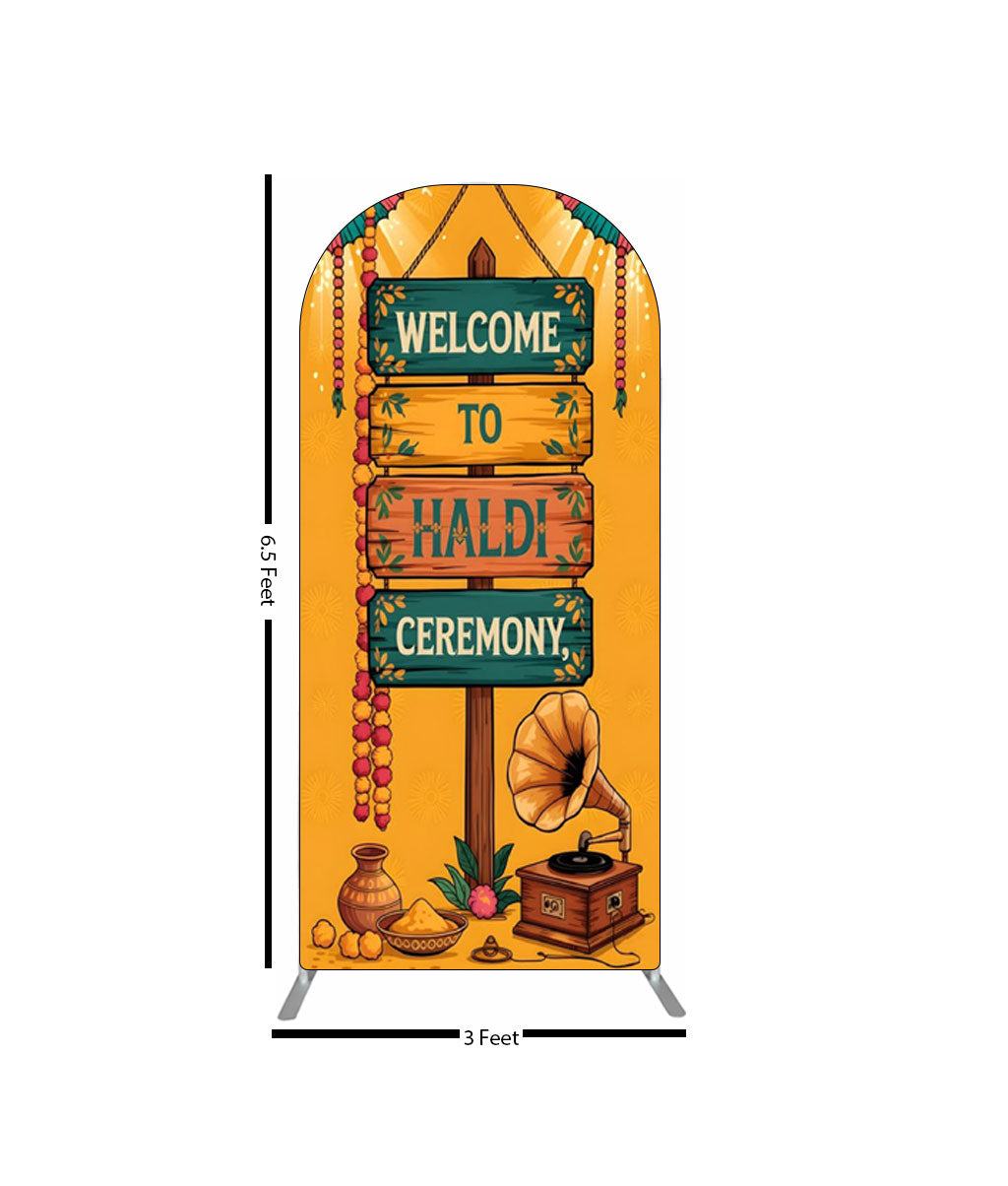 Haldi Welcome Standee Backdrop Set
