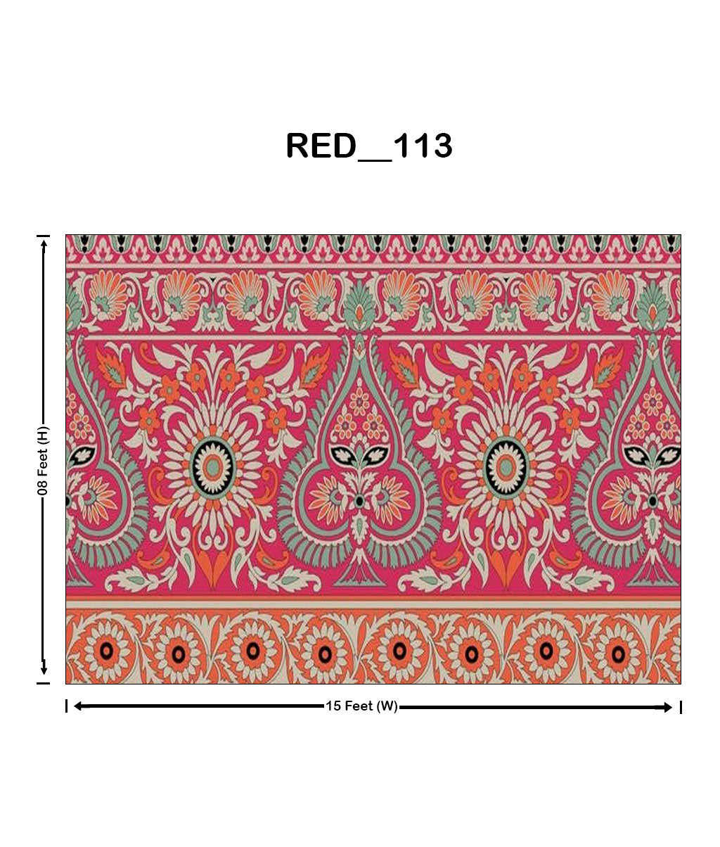 Gulab-Bari Pattern (RED_113)