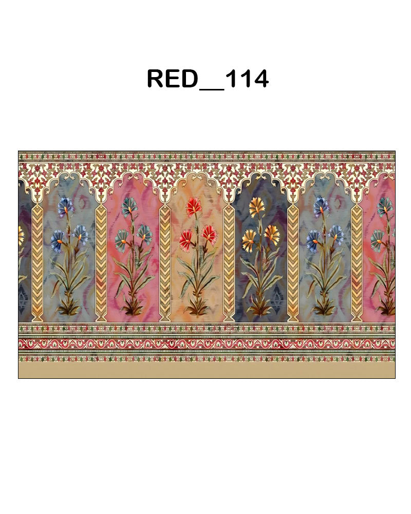 Mughal Jaal / Buta Design (RED_114)