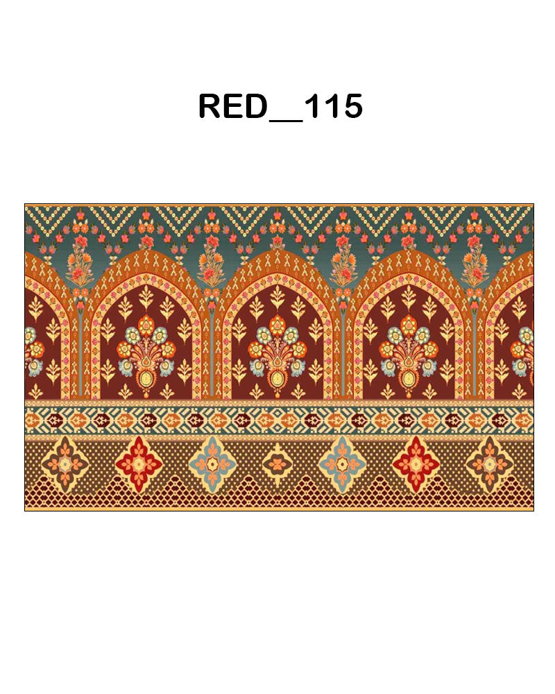 Imperial Floral Archway Rug (RED_115)