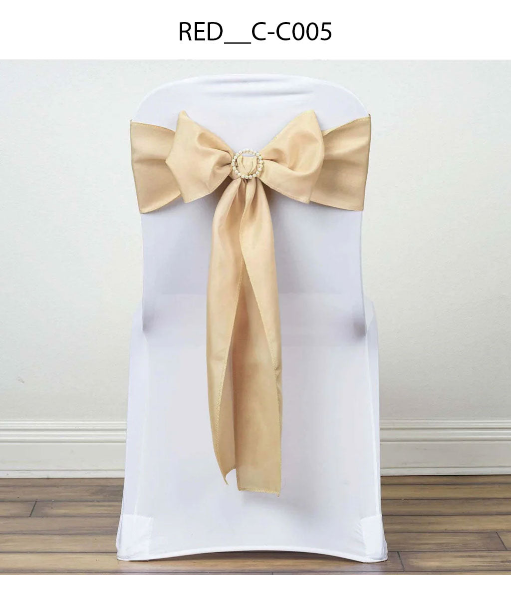 Premium Polyester Chair Sash with Classic Bow