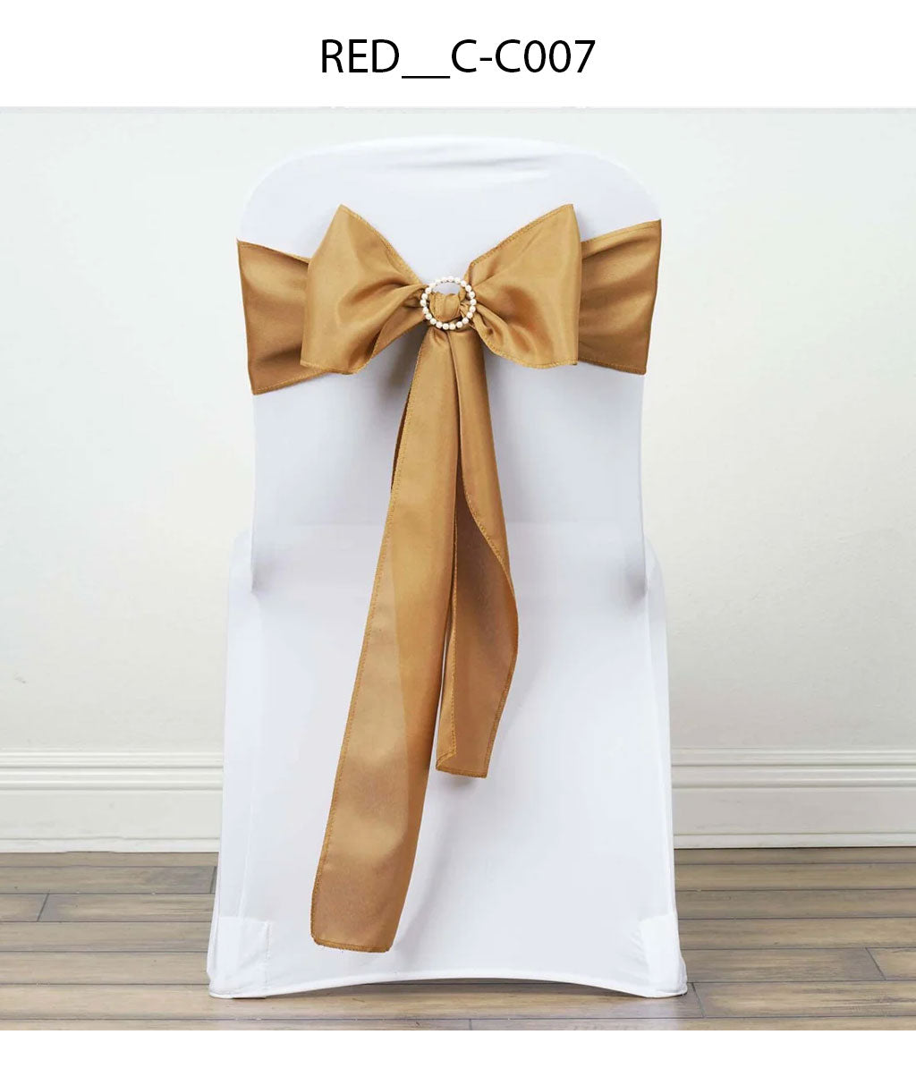Premium Polyester Chair Sash with Classic Bow
