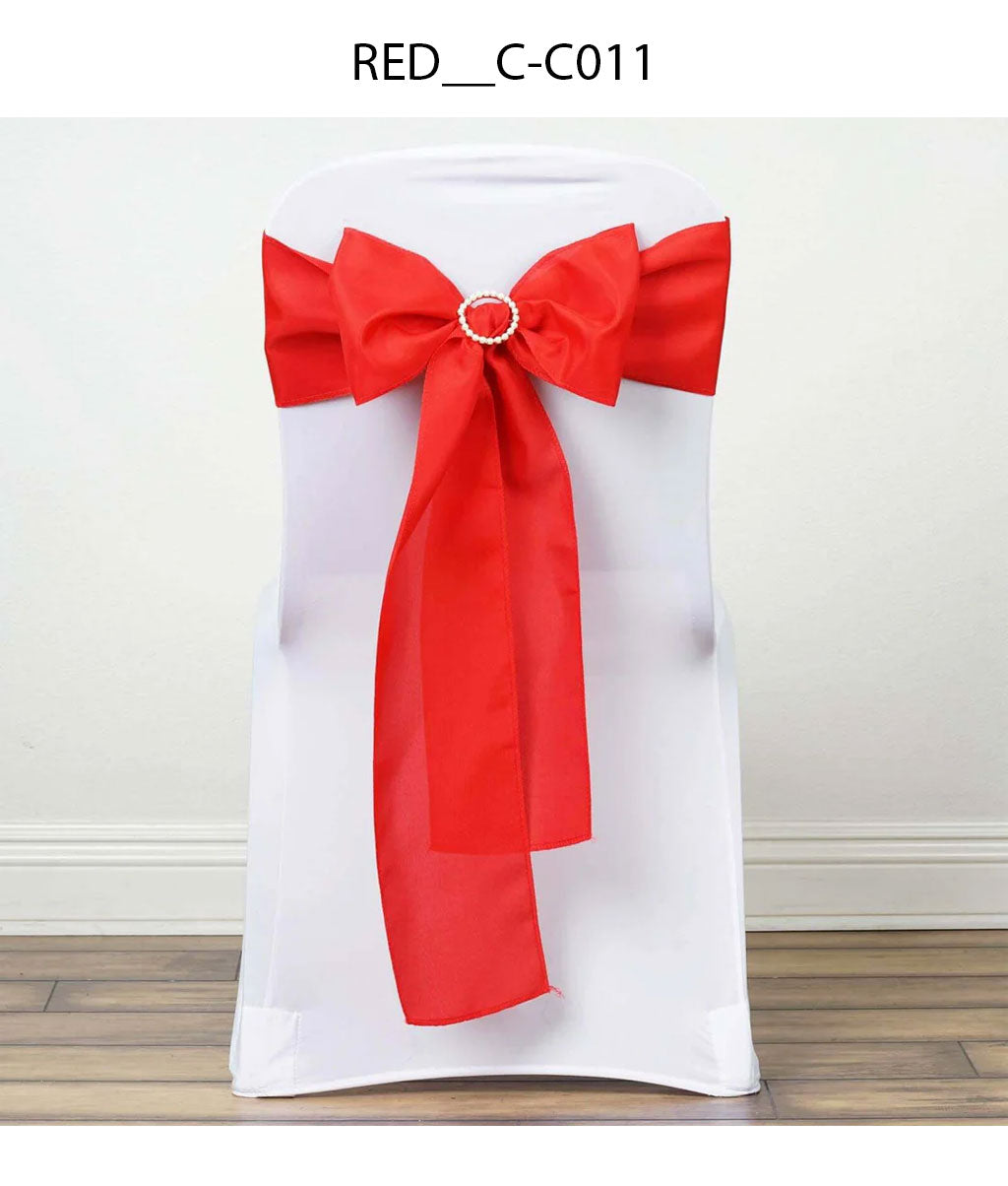 Premium Polyester Chair Sash with Classic Bow