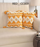 Boho Yellow Abstract Cushion Covers – 16x16 (Set of 2) - Royal events&decors #