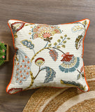 Cotton Cushion Covers Set of 2; 16x16 Inches; Multicolor Peacock - Royal events&decors #