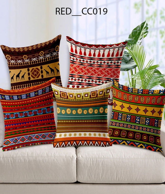 Set Of 5 Decorative Hand Made Jute Throw/Pillow Cushion Covers - Royal events&decors #