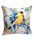 Premium Jute Digital Printed Cushion Pillow Cover, Set of 5 (16x16 Inch, Multi-Birds) - Royal events&decors #