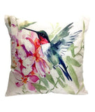 Premium Jute Digital Printed Cushion Pillow Cover, Set of 5 (16x16 Inch, Multi-Birds) - Royal events&decors #