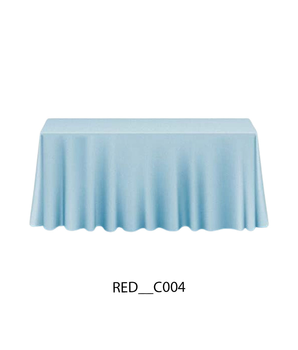 Plain Square Table Cover 2x5 Ft – Premium Lycra Fabric (All Colors Available)