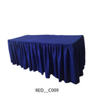 Plain Square Table Cover 2x5 Ft – Premium Lycra Fabric (All Colors Available)