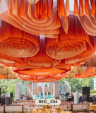 Luxury Spiral Fabric Ceiling Decor – RED__C04
