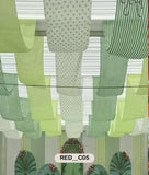 Pastel Green Ceiling Draping Fabric Combo-RED__C05