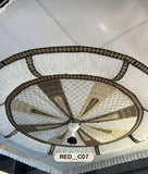 Royal Circular Ceiling Draping Fabric-RED__C07