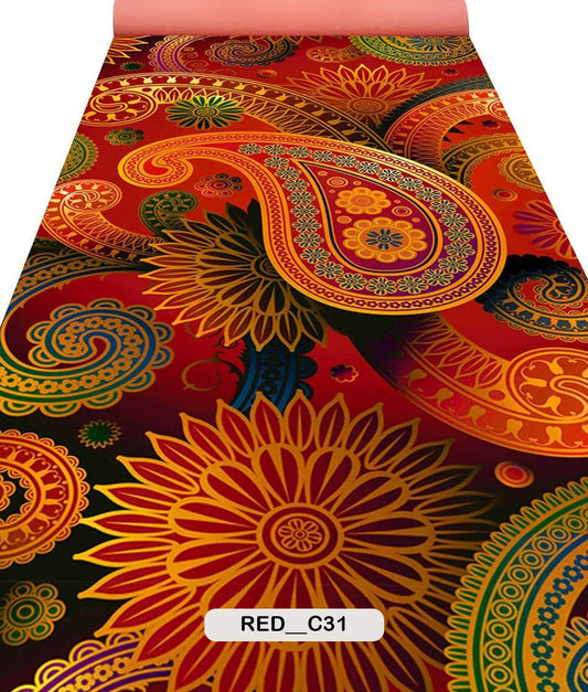 MAROON $ RED THEME CARPET