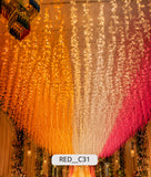 Ombre Hanging Wisteria Garland Ceiling (RED__C31)