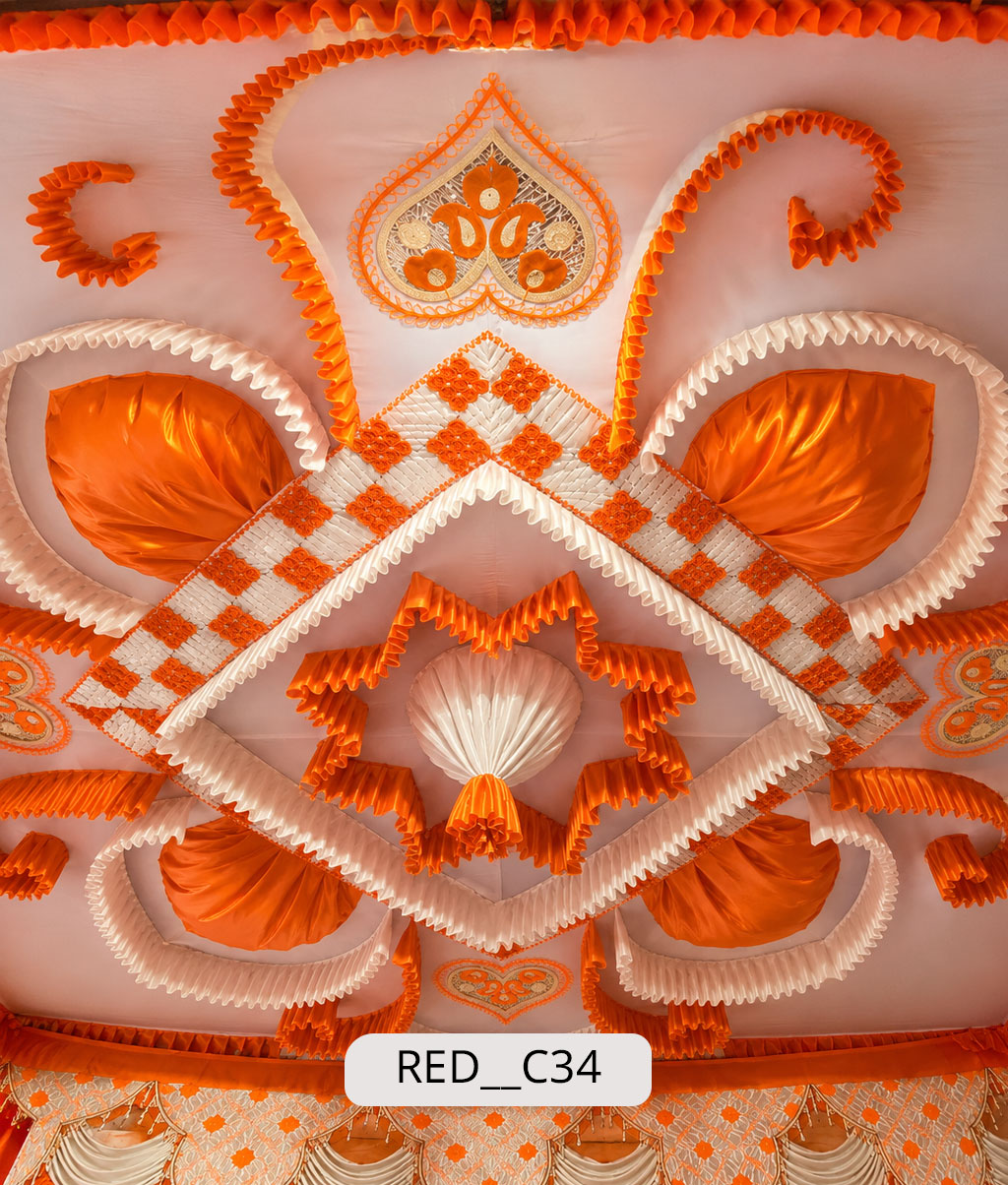 Diamond Mandala with Paisley Ceiling (RED__C34)