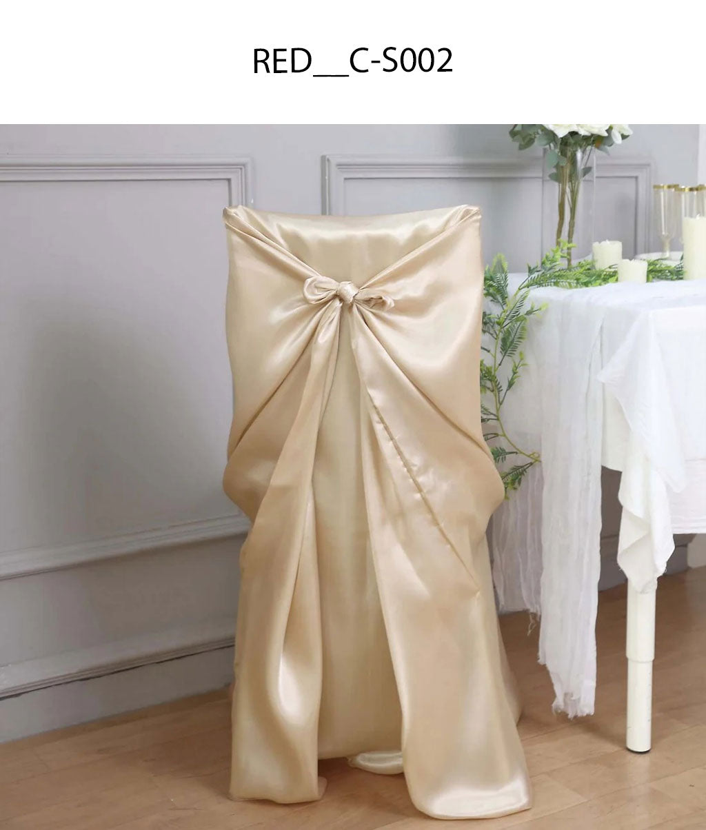 Luxury Satin Dining Chair Cover (All Colours, Universal Fit, Reusable)