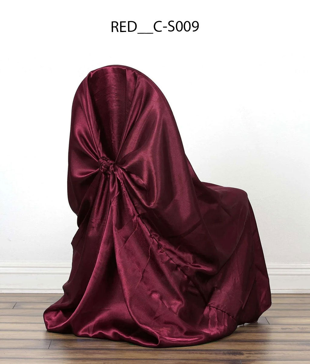 Luxury Satin Dining Chair Cover (All Colours, Universal Fit, Reusable)