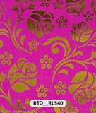 Roto Foil Print & Lycra Foil Print Fabric | Premium Shiny Decorative Fabric for Events & Draping