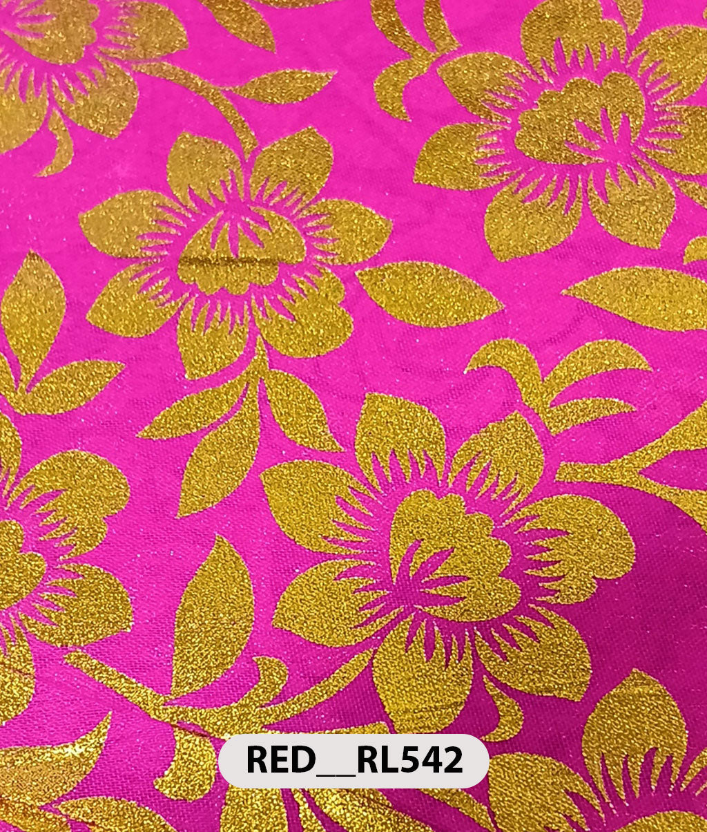 Roto Foil Print & Lycra Foil Print Fabric | Premium Shiny Decorative Fabric for Events & Draping