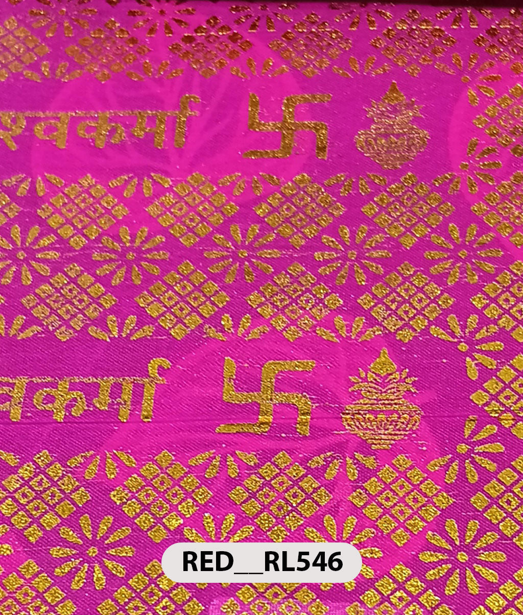 Roto Foil Print & Lycra Foil Print Fabric | Premium Shiny Decorative Fabric for Events & Draping