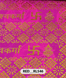 Roto Foil Print & Lycra Foil Print Fabric | Premium Shiny Decorative Fabric for Events & Draping