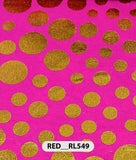 Roto Foil Print & Lycra Foil Print Fabric | Premium Shiny Decorative Fabric for Events & Draping