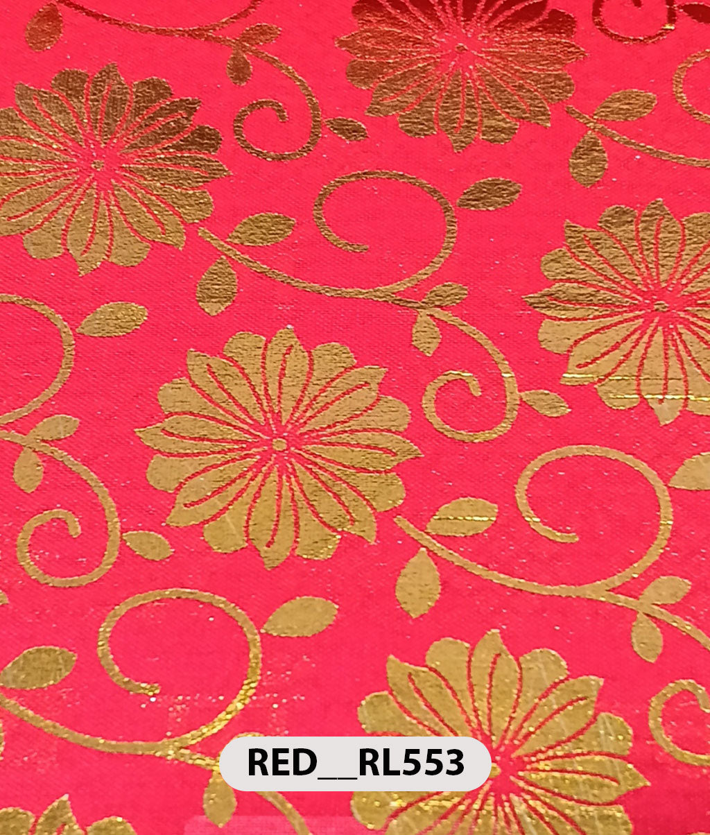 Roto Foil Print & Lycra Foil Print Fabric | Premium Shiny Decorative Fabric for Events & Draping