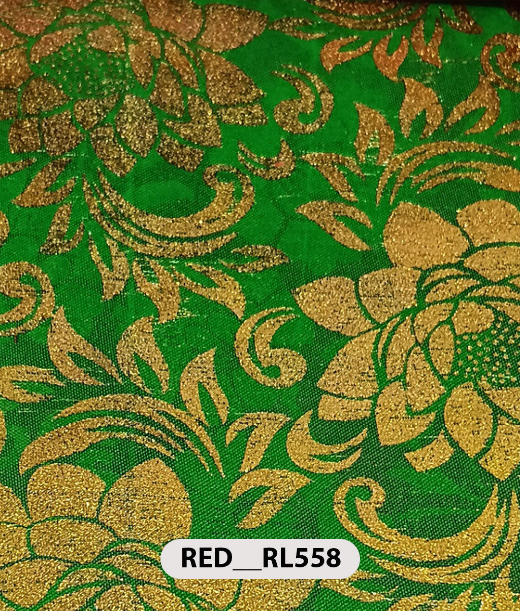 Roto Foil Print & Lycra Foil Print Fabric | Premium Shiny Decorative Fabric for Events & Draping