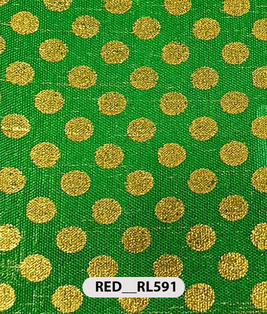 Roto Foil Print & Lycra Foil Print Fabric | Premium Shiny Decorative Fabric for Events & Draping