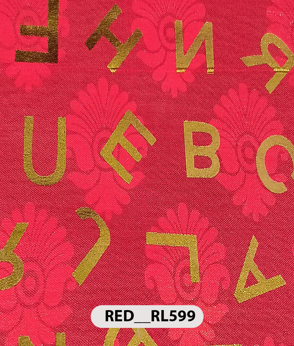 Roto Foil Print & Lycra Foil Print Fabric | Premium Shiny Decorative Fabric for Events & Draping