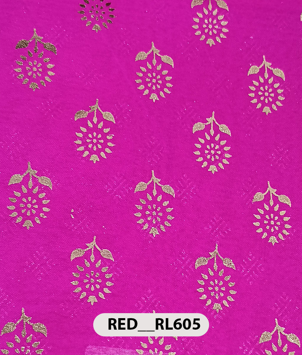 Roto Foil Print & Lycra Foil Print Fabric | Premium Shiny Decorative Fabric for Events & Draping