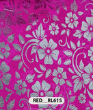 Roto Foil Print & Lycra Foil Print Fabric | Premium Shiny Decorative Fabric for Events & Draping