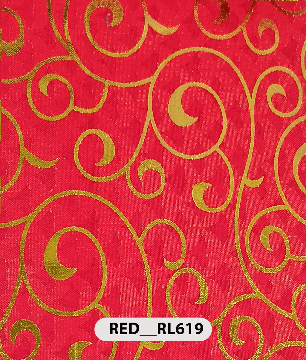 Roto Foil Print & Lycra Foil Print Fabric | Premium Shiny Decorative Fabric for Events & Draping
