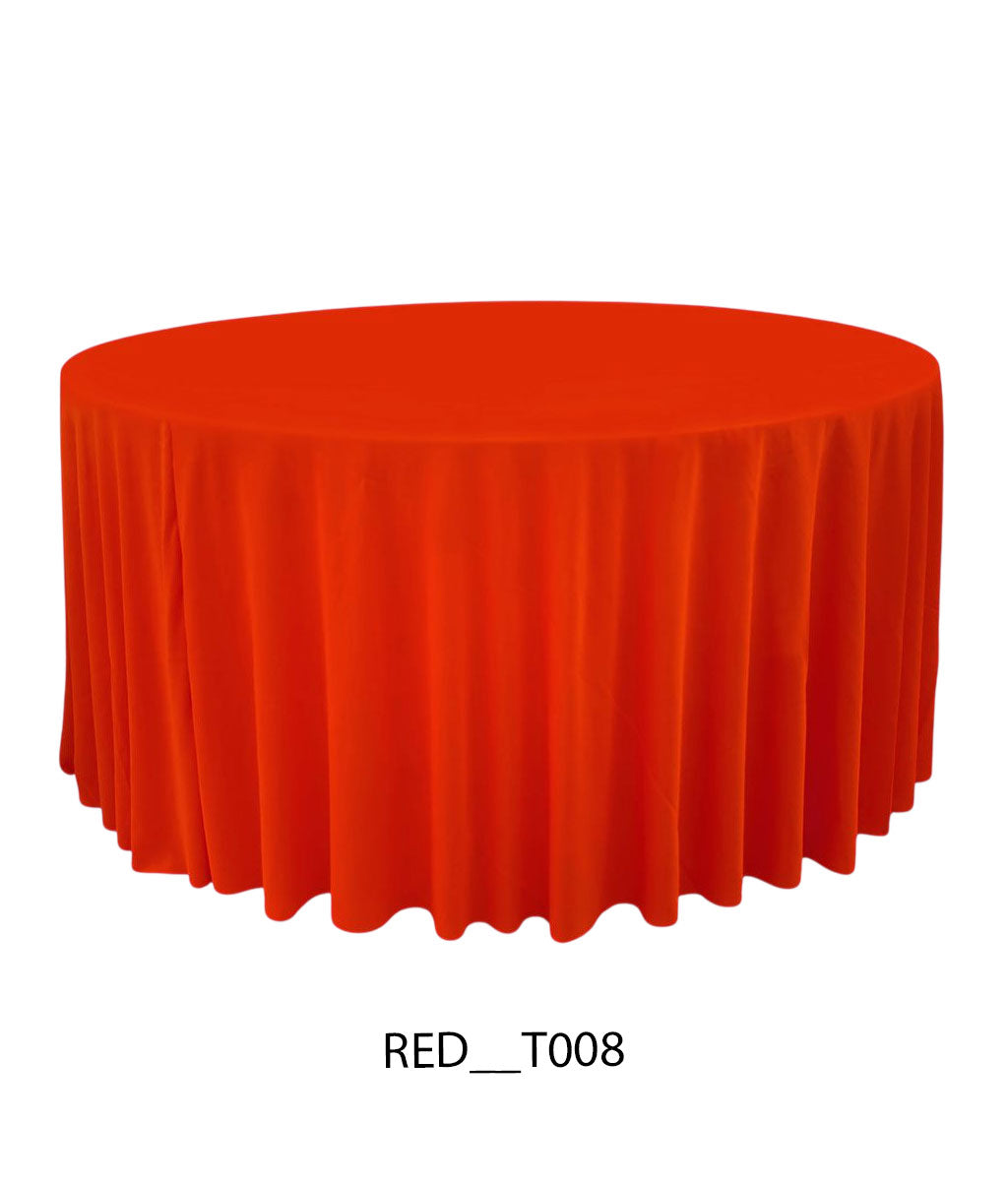 Plain Round Table Cover – Premium Fabric (All Colors Available)