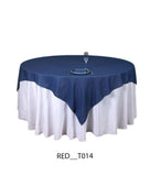 2 Layer Designer Round Table Cover with Overlay – Premium Event Table