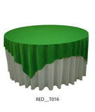 2 Layer Designer Round Table Cover with Overlay – Premium Event Table