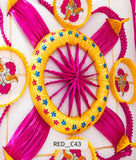 Radial Spoke Wheel Mandala (RED__C43)