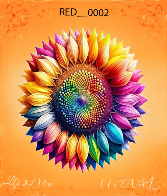 sunflower mandala printed ceiling