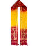 Radhe Radhe Gradient Religious Gamcha / Devotional Scarf (RED__D13)