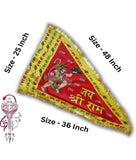 Jai Shri Ram Hanuman Religious Flag (RED__F12)