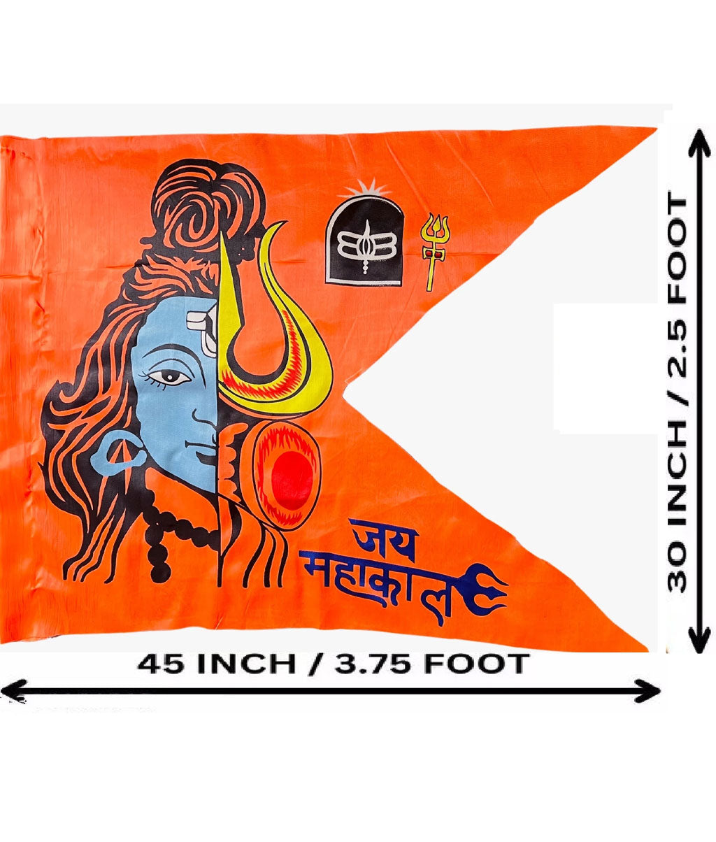 Har Har Mahakal Bhagwa Flag (RED__F06)