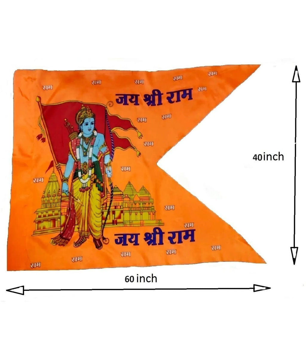 Jai Shri Ram Bhagwa Flag (RED__F08)
